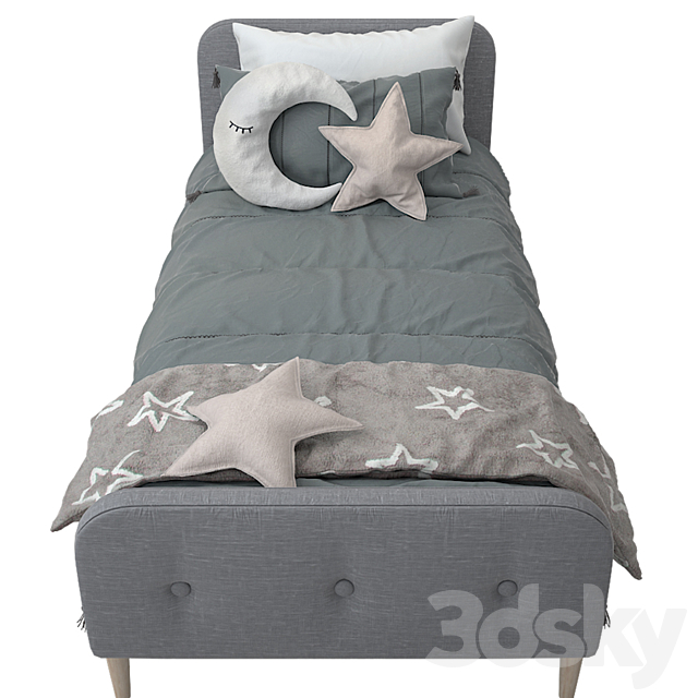 Bed from Comingkids model Kate 3 3DSMax File - thumbnail 2