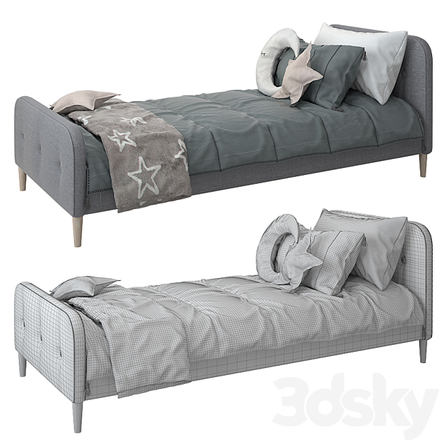 Bed from Comingkids model Kate 3 3DSMax File - thumbnail 3