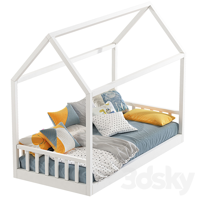 Bed-house 244 3DS Max Model - thumbnail 2