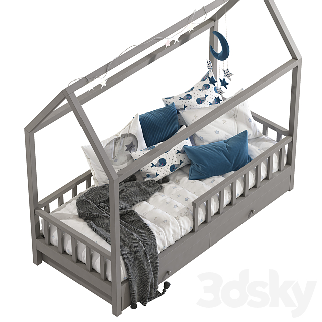 Bed-house 337 3DS Max Model - thumbnail 5