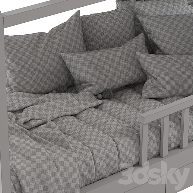 Bed-house 337 3DS Max Model - thumbnail 7