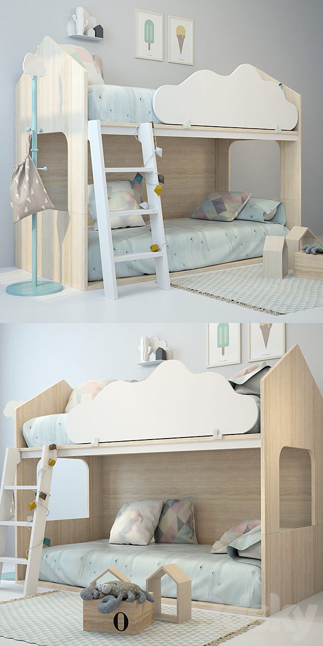 Bed-house 3DS Max Model - thumbnail 2