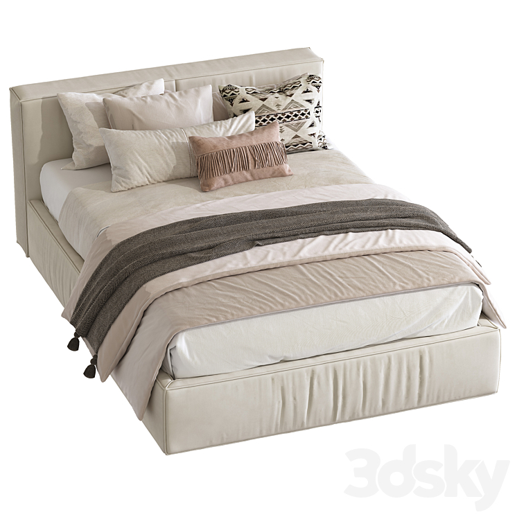 Bed Kinx 283 3DS Max Model - thumbnail 2