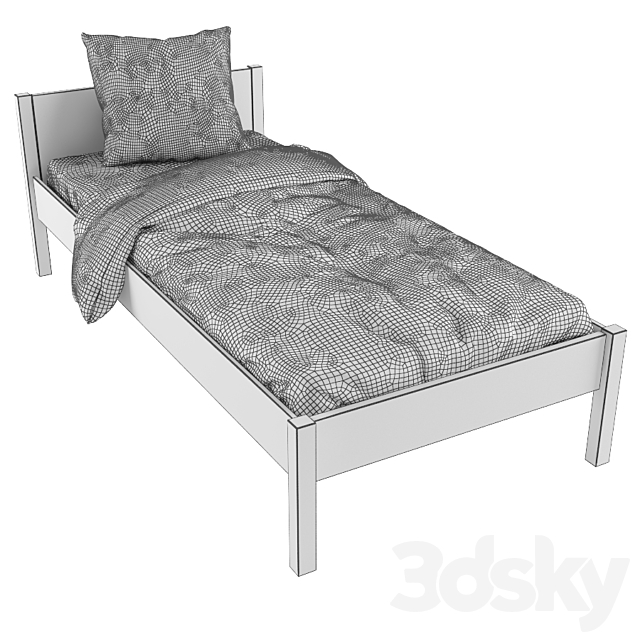 Bed linen 01 3DSMax File - thumbnail 3