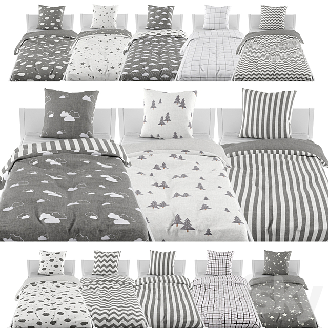 Bed linen 03 3DSMax File - thumbnail 1