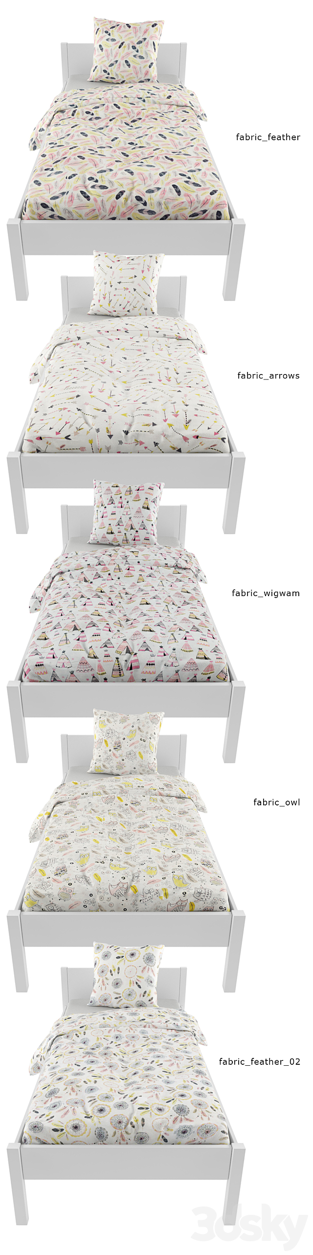 Bed linen 04 3ds Max - thumbnail 2