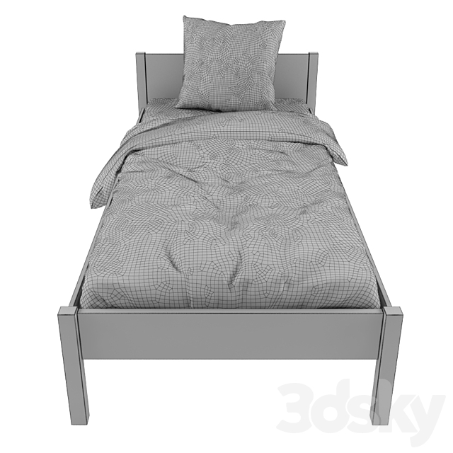 Bed linen 05 3DS Max Model - thumbnail 3