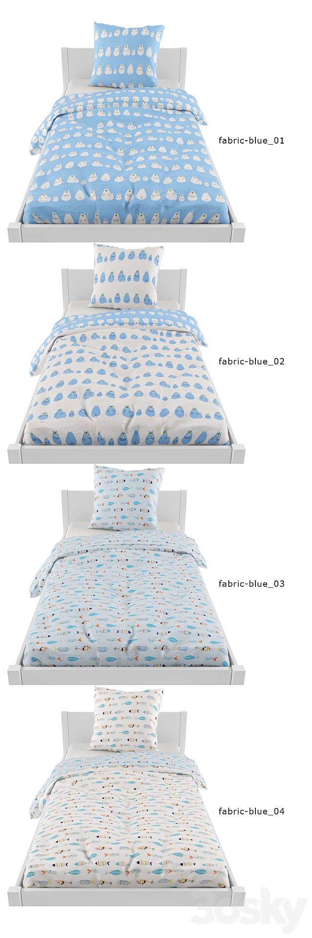 Bed linen 07 3ds Max - thumbnail 2