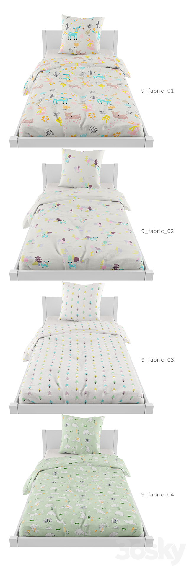 Bed linen 09 3ds Max - thumbnail 2