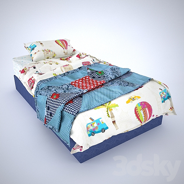 Bed linen for children 3DSMax File - thumbnail 1