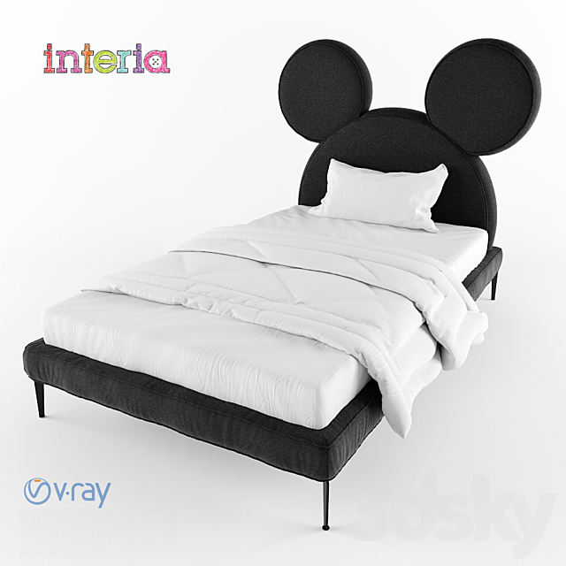 Bed Mickey 3DSMax File - thumbnail 1