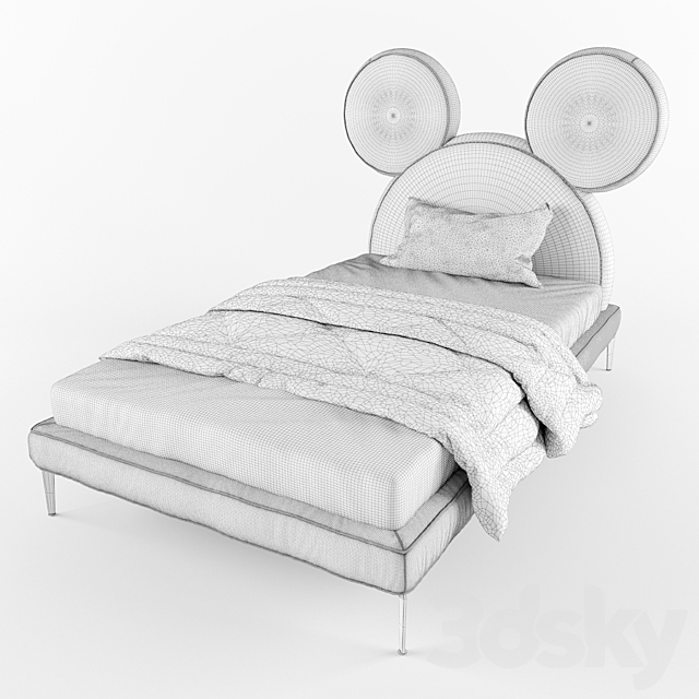 Bed Mickey 3DSMax File - thumbnail 2