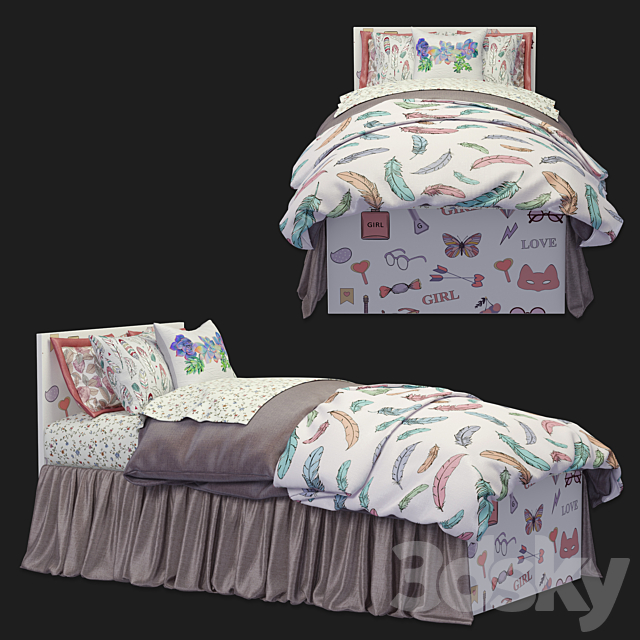 bed Paris Tesca 3DSMax File - thumbnail 1