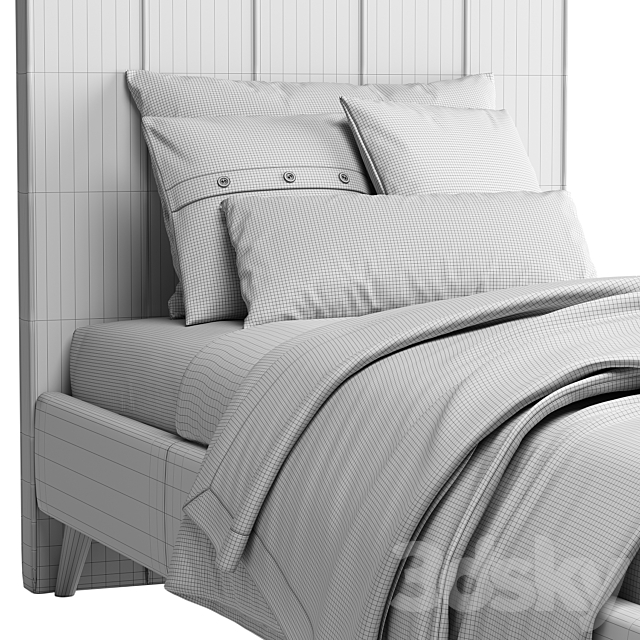 Bed Sherona-Legs 90 Divan.ru 3DS Max Model - thumbnail 3