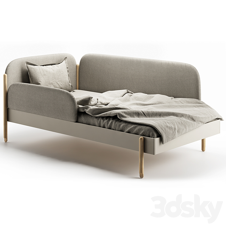 Bed single 3DS Max - thumbnail 1