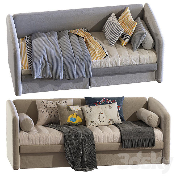 Bed sofa CARLETTO PLUS \/ Dema 3DS Max - thumbnail 2