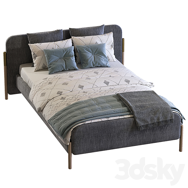 Bed sofa FLAG _ Bolzan Letti 2 3DS Max Model - thumbnail 4