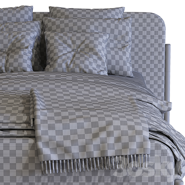 Bed sofa FLAG _ Bolzan Letti 2 3DS Max Model - thumbnail 5