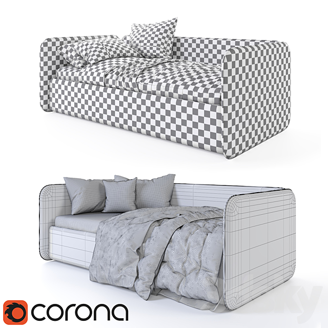 Bed Weeny from One Mebel 3DS Max Model - thumbnail 3