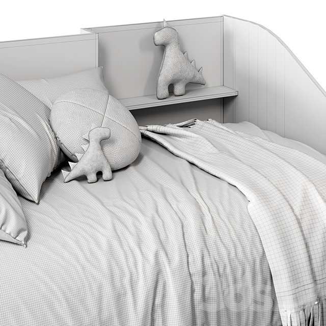 Bed with shelves Tagahe by LA REDOUTE INTERIEURS 3DS Max Model - thumbnail 5