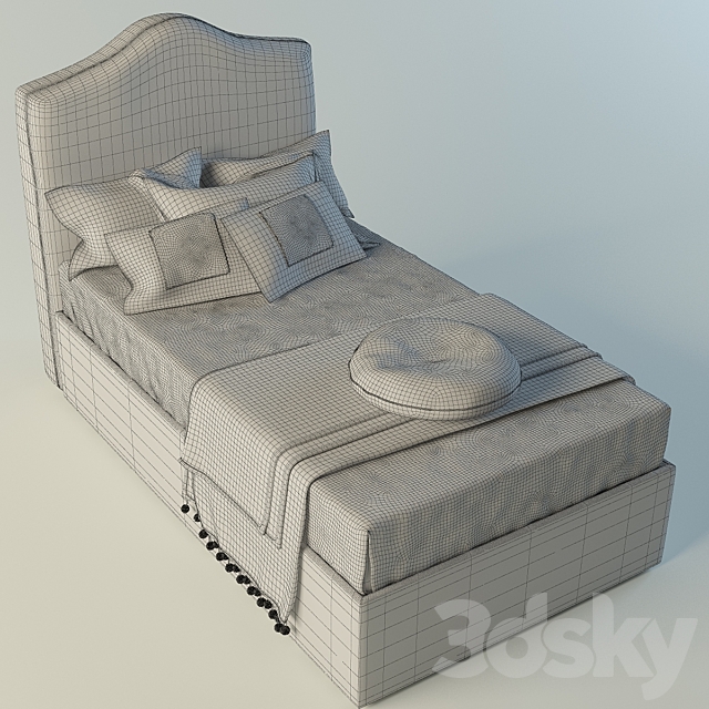 Bed YOUNG factory Piermaria (Permariya) 3ds Max - thumbnail 3