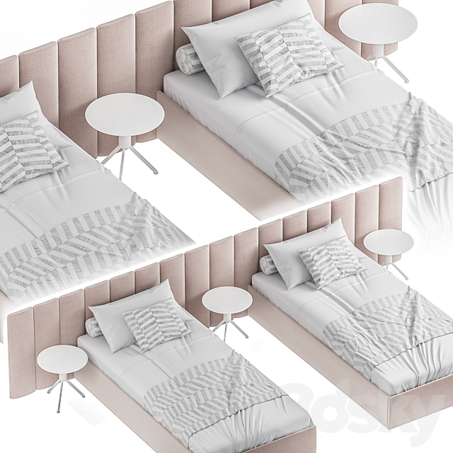 Bed037-Single Bed Children 3DSMax File - thumbnail 3