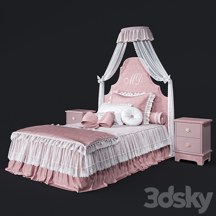 Bed_Dolfi_DORIS 3DS Max - thumbnail 1