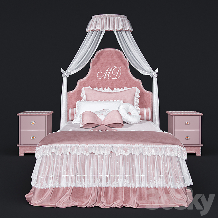 Bed_Dolfi_DORIS 3DS Max - thumbnail 2