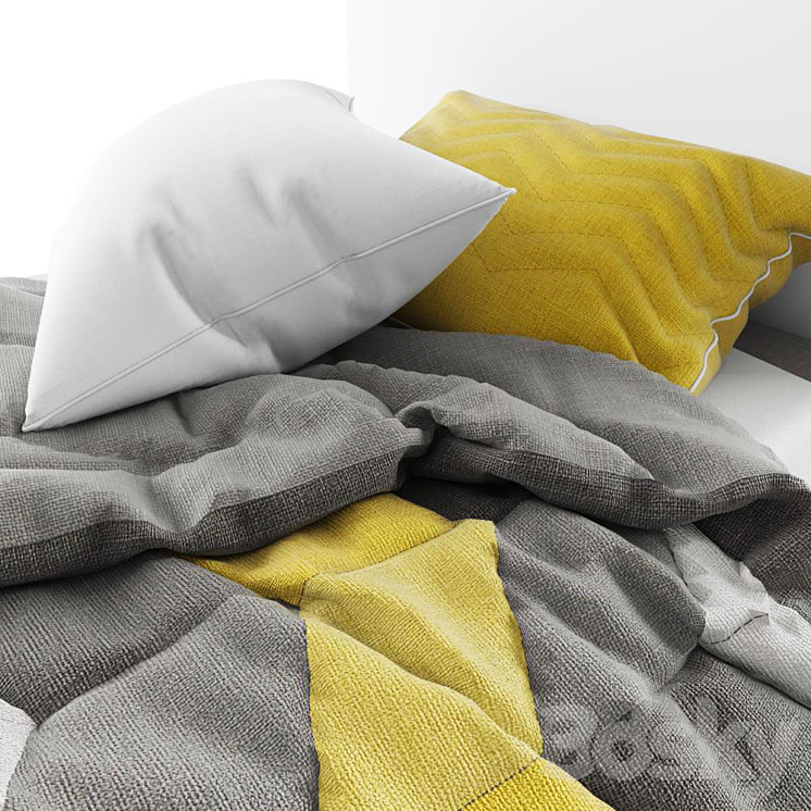 bedclothes 3DS Max - thumbnail 2