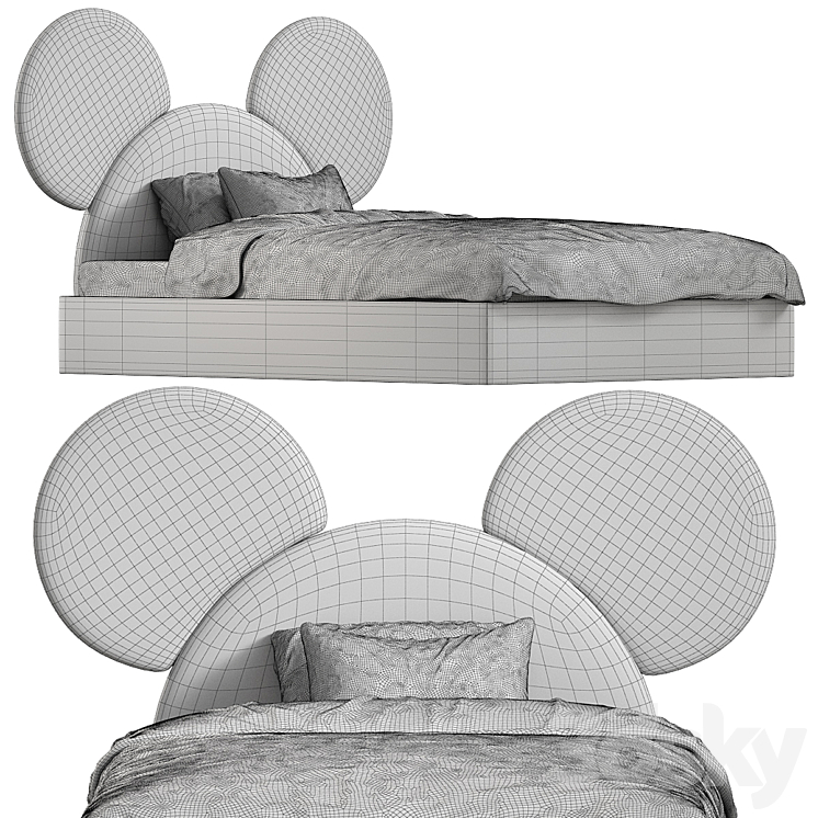 Bedroom MICKEY 3DS Max Model - thumbnail 2