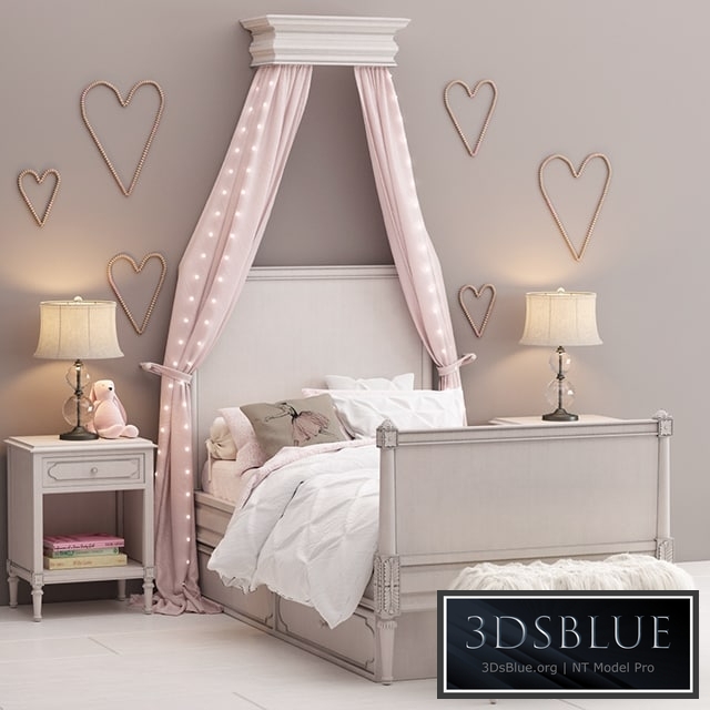 Bellina bedroom set Restoration Hardware Baby and Child 3DS Max - thumbnail 3