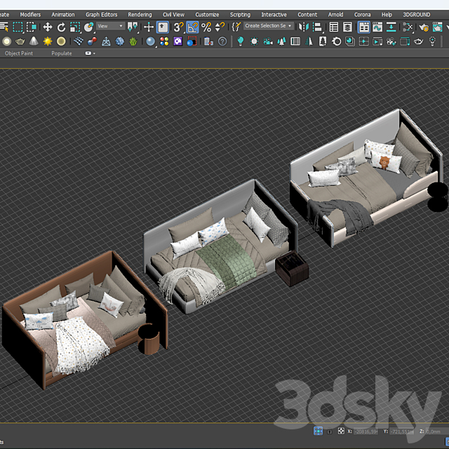 Bert kids bed By Lavsit 3DS Max Model - thumbnail 6