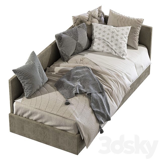 Bert sofa bed 3DS Max Model - thumbnail 3