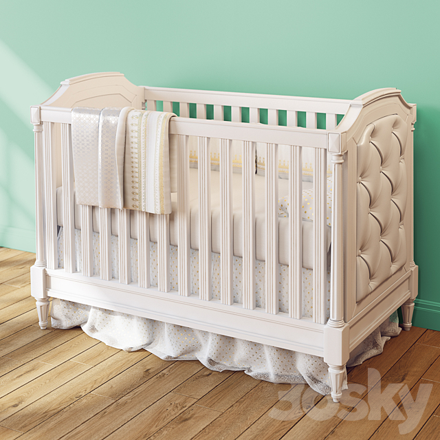 Blythe Convertible Crib | Pottery barn 3DSMax File - thumbnail 2