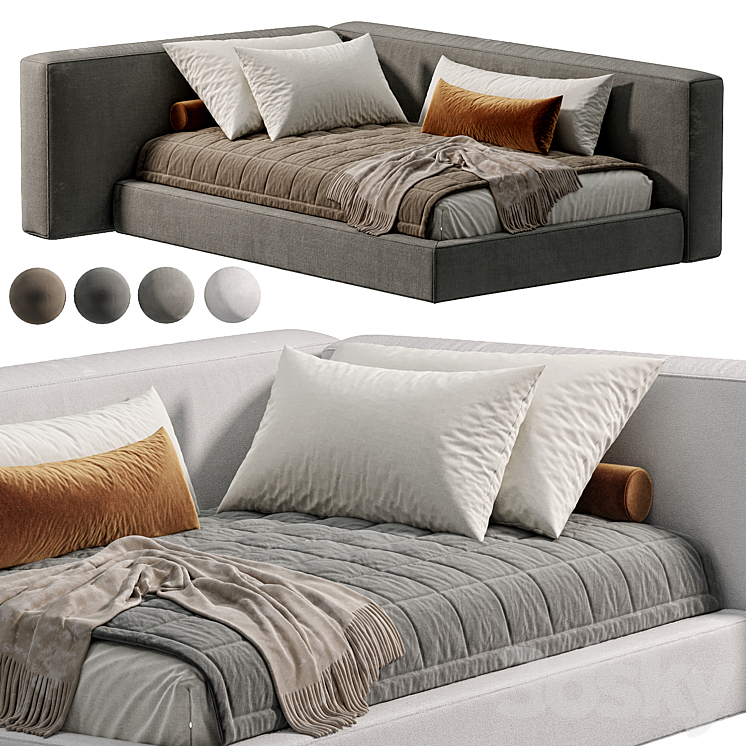 BOCA MINI BED 2 3DS Max Model - thumbnail 1