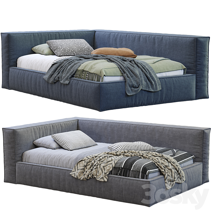 Boca Mini Bed 3DS Max Model - thumbnail 1