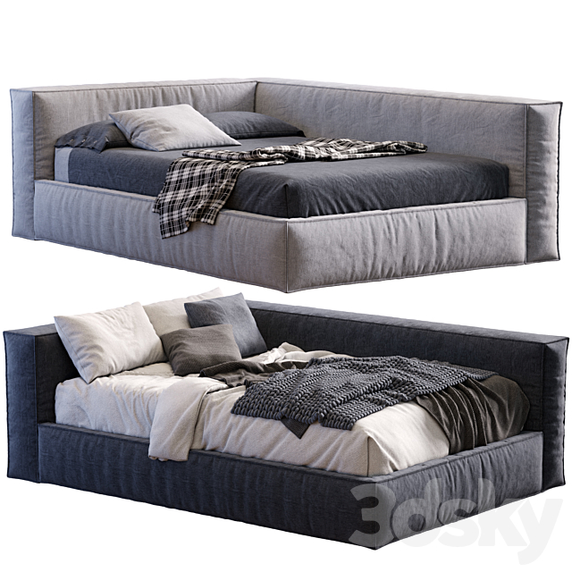 Boca Mini Bed 3ds Max - thumbnail 2