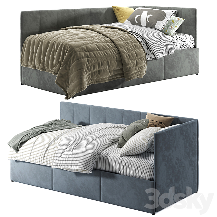 Bon corner bed 3DS Max Model - thumbnail 2