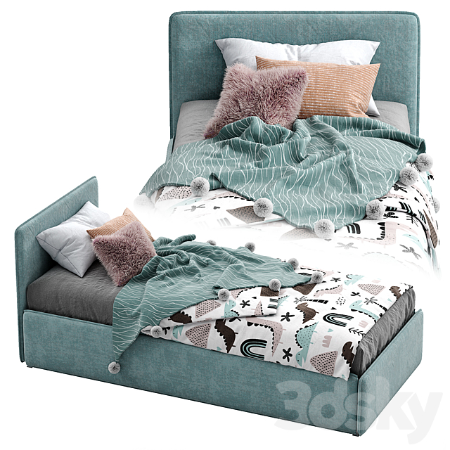 Bonaldo Single beds Titti 3 3DSMax File - thumbnail 4