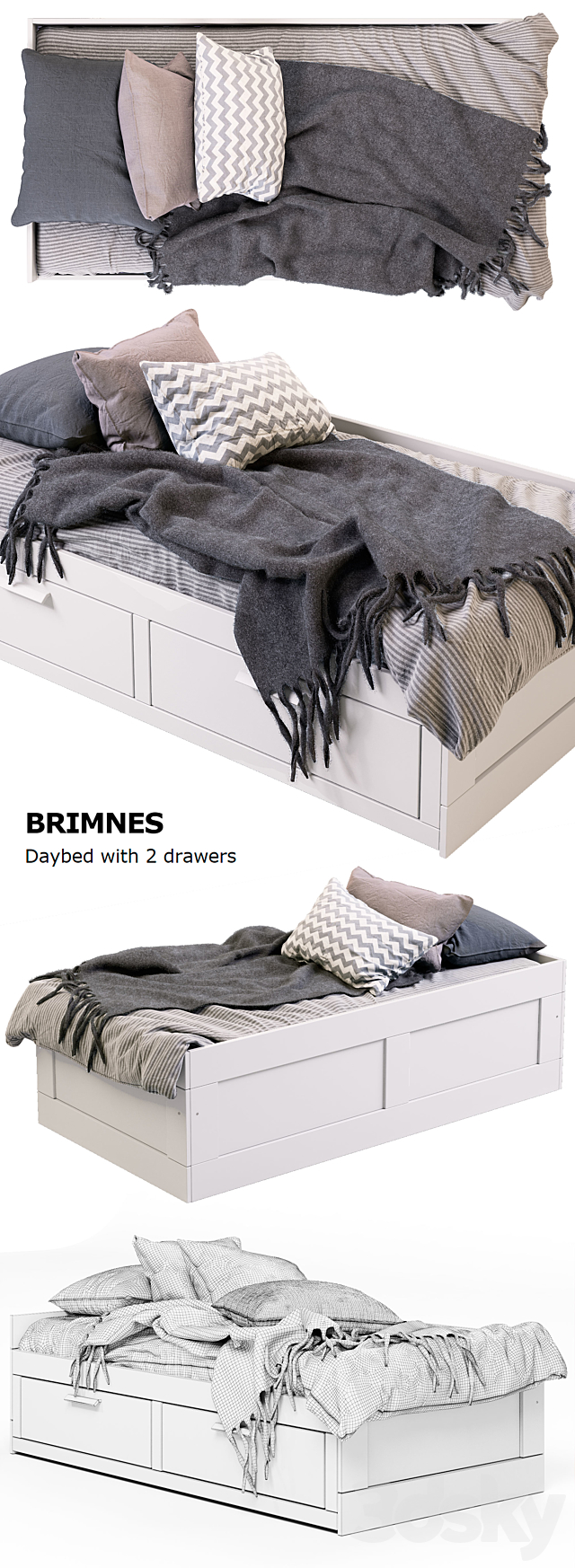 BRIMNES IKEA _ BRIMNES IKEA 3ds Max - thumbnail 2