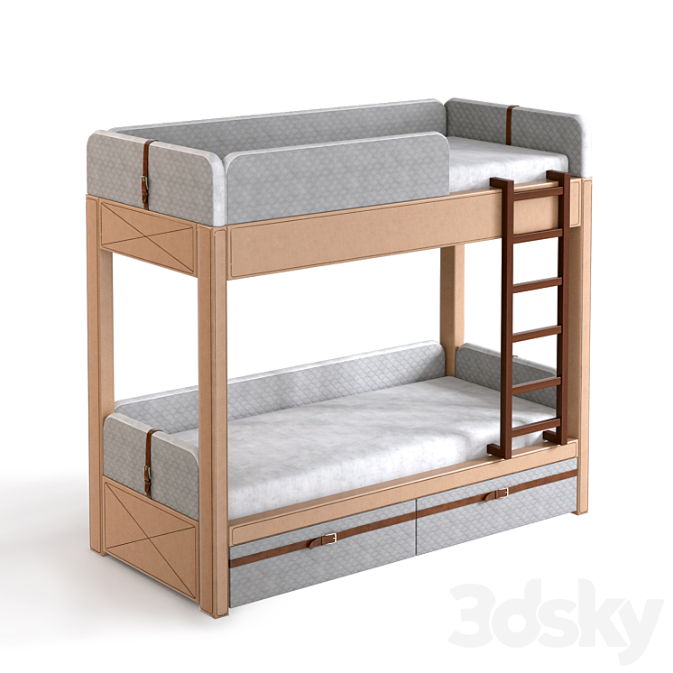 Brothers Bunk Bed 3DS Max - thumbnail 1