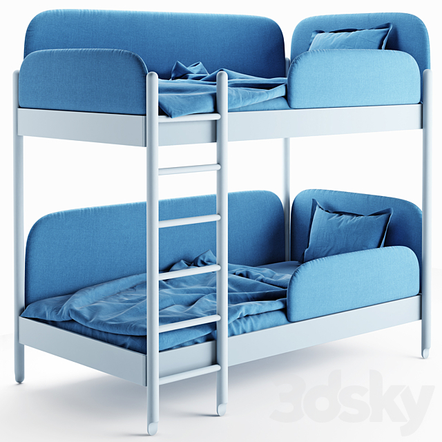 Bunk bed 3DS Max Model - thumbnail 2