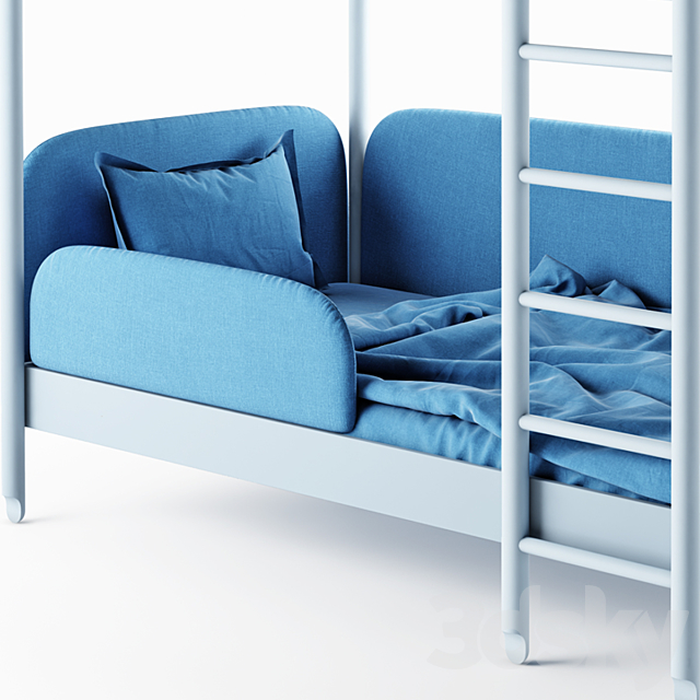 Bunk bed 3DS Max Model - thumbnail 3