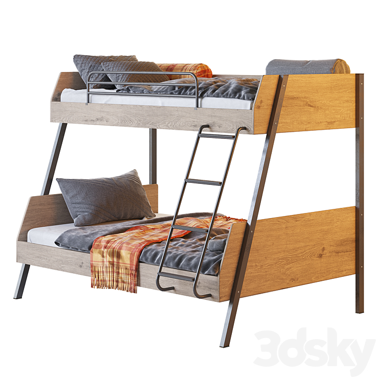 Bunk bed Cilek_Trio 3DS Max - thumbnail 1