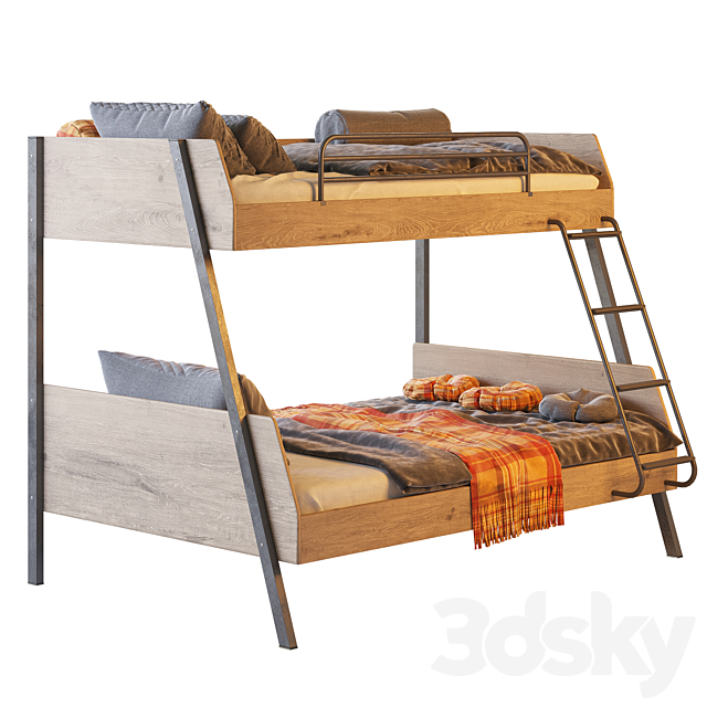 Bunk bed Cilek_Trio 3DSMax File - thumbnail 4