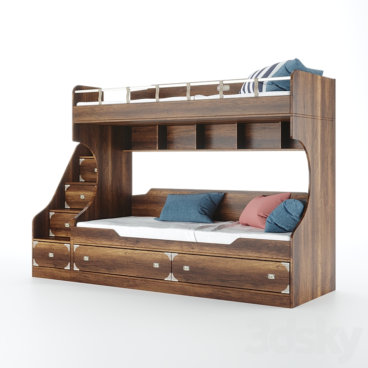 Bunk bed HOFF-Navigator #80321243 3DS Max - thumbnail 2