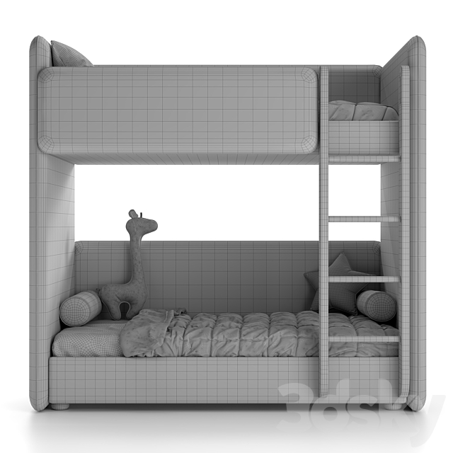 Bunk bed Level-03-11 Gelato 3DS Max Model - thumbnail 5