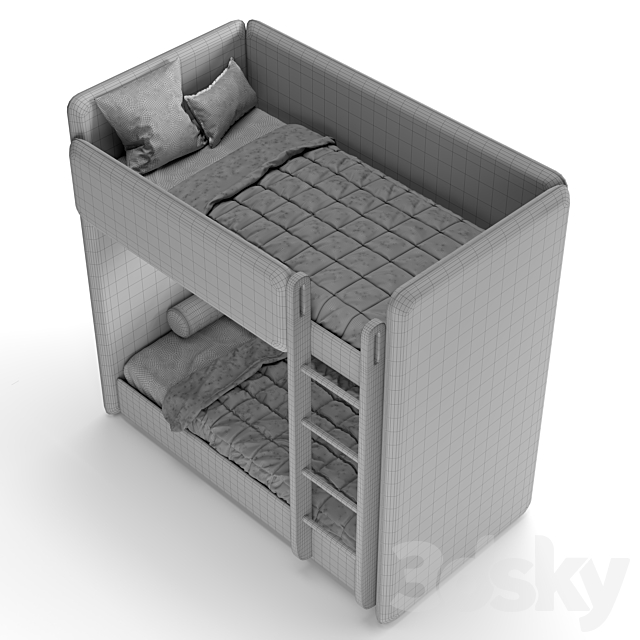 Bunk bed Level-03-11 Gelato 3DS Max Model - thumbnail 6