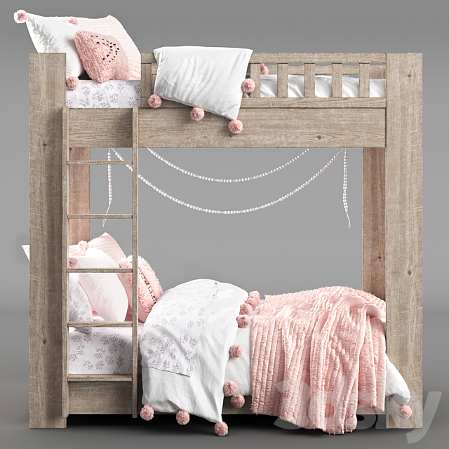 CALLUM BUNK BED Restoration Hardware 3DS Max Model - thumbnail 2