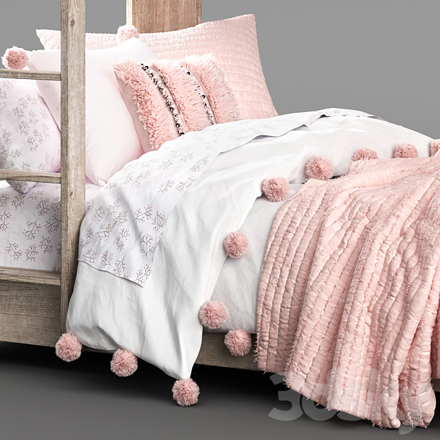 CALLUM BUNK BED Restoration Hardware 3DS Max Model - thumbnail 4